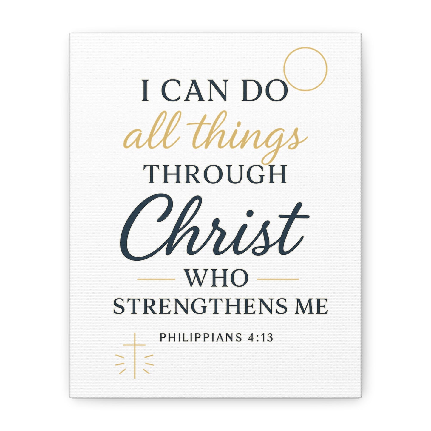 Philippians 4:13 Wall Art | Christian Scripture Home Decor