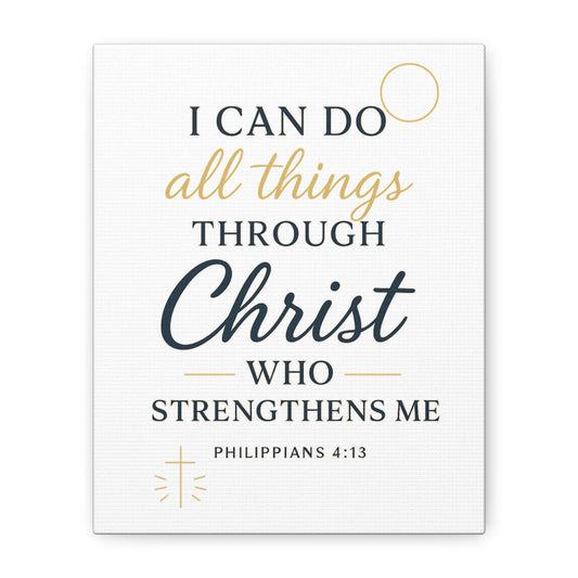 Philippians 4:13 Wall Art | Christian Scripture Home Decor