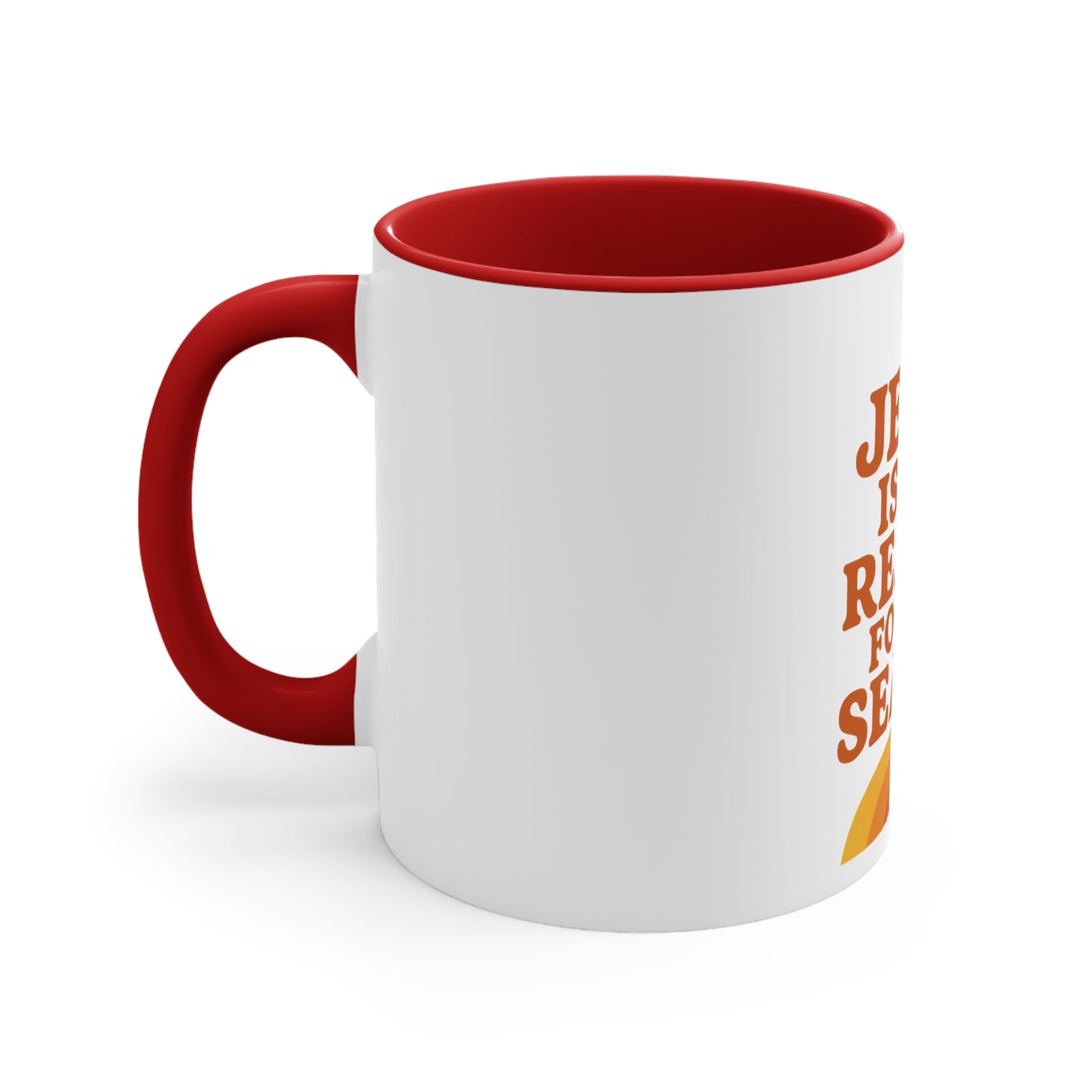 Christmas Accent Mug - "Jesus is the Reason for the Season"