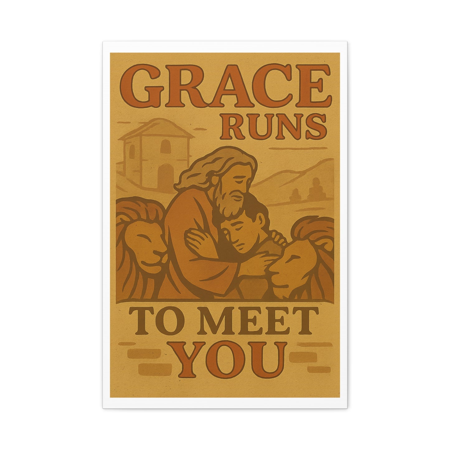 The Prodigal Son Wall Art | Vintage Christian Poster – Redemption & Grace Illustration.