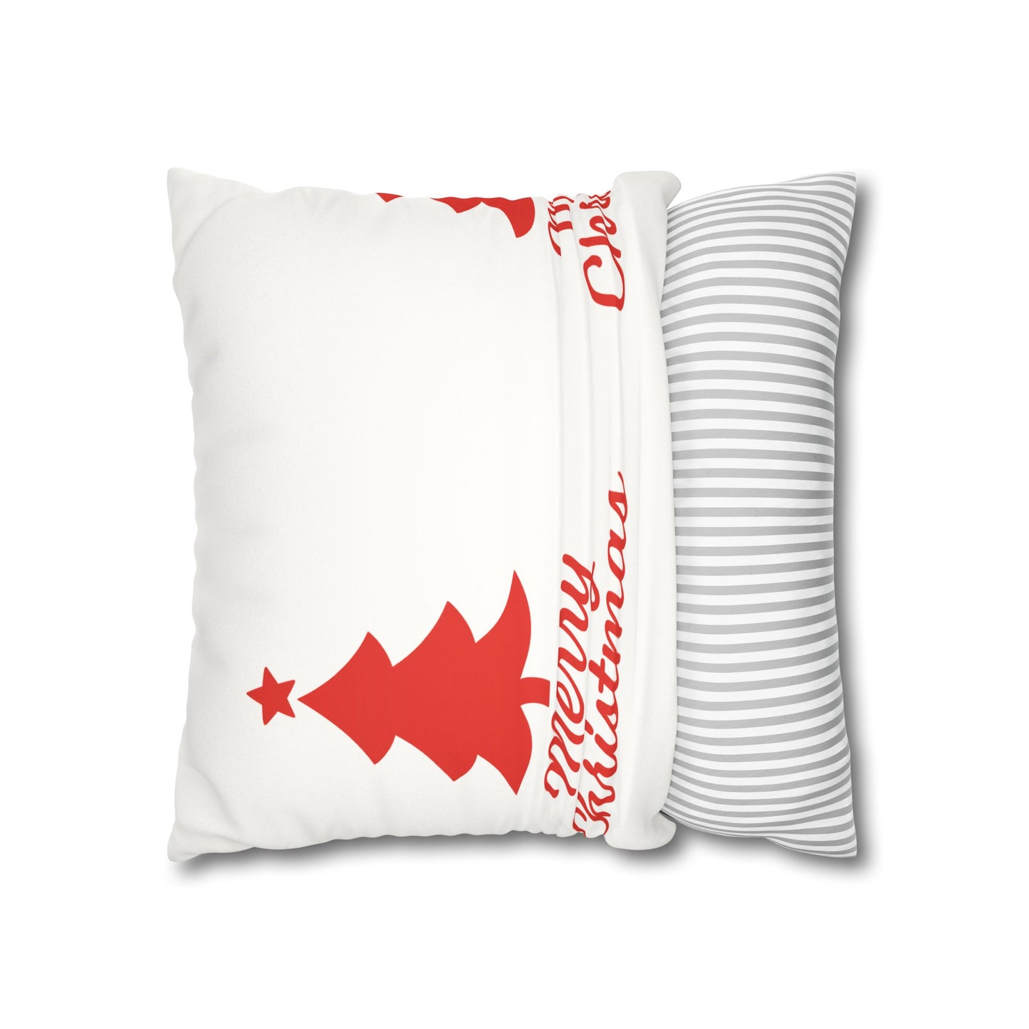 Merry Christmas Faux Suede Pillowcase