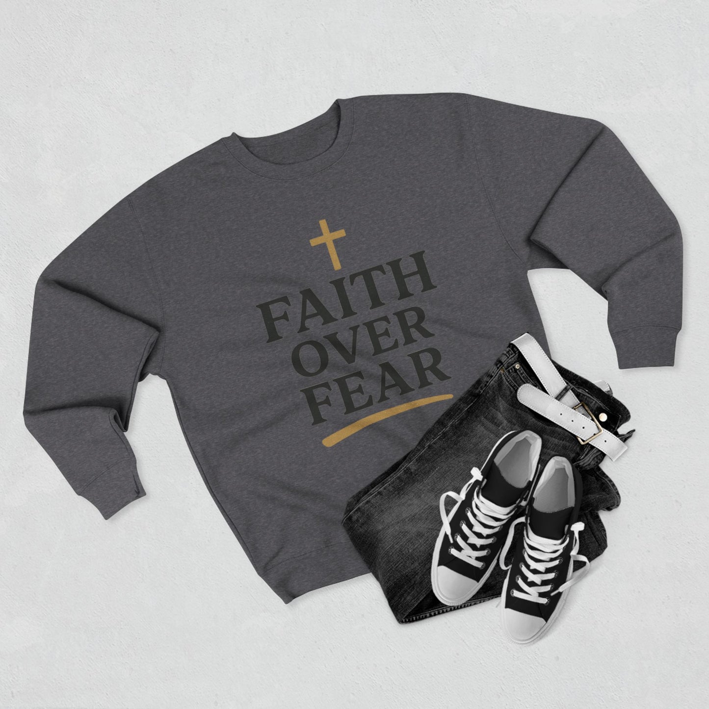 Faith Over Fear Christian Sweatshirt