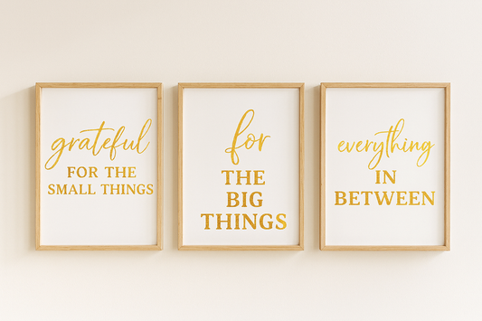 Grateful Wall Art | Inspirational Christian Home Decor - Matte Canvas, Stretched, 1.25"