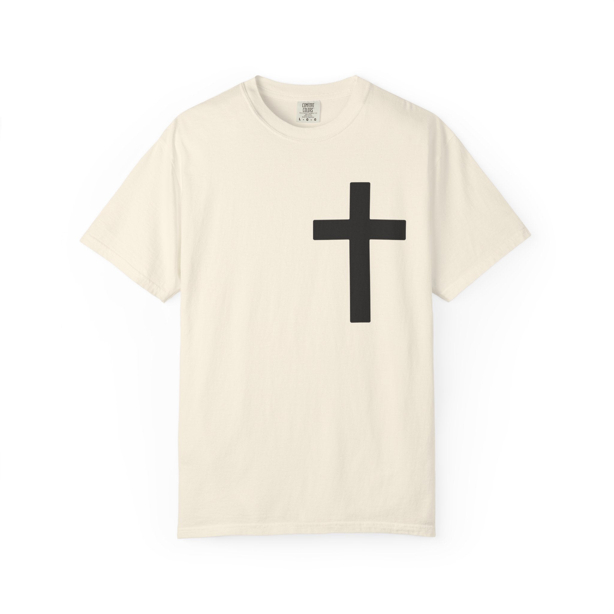Cross “Jesus Is King” Faith Tee – Premium Comfort Colors® Vintage Christian Shirt | Lexad Designs