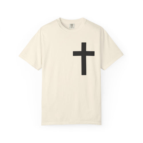 Cross “Jesus Is King” Faith Tee – Premium Comfort Colors® Vintage Christian Shirt | Lexad Designs