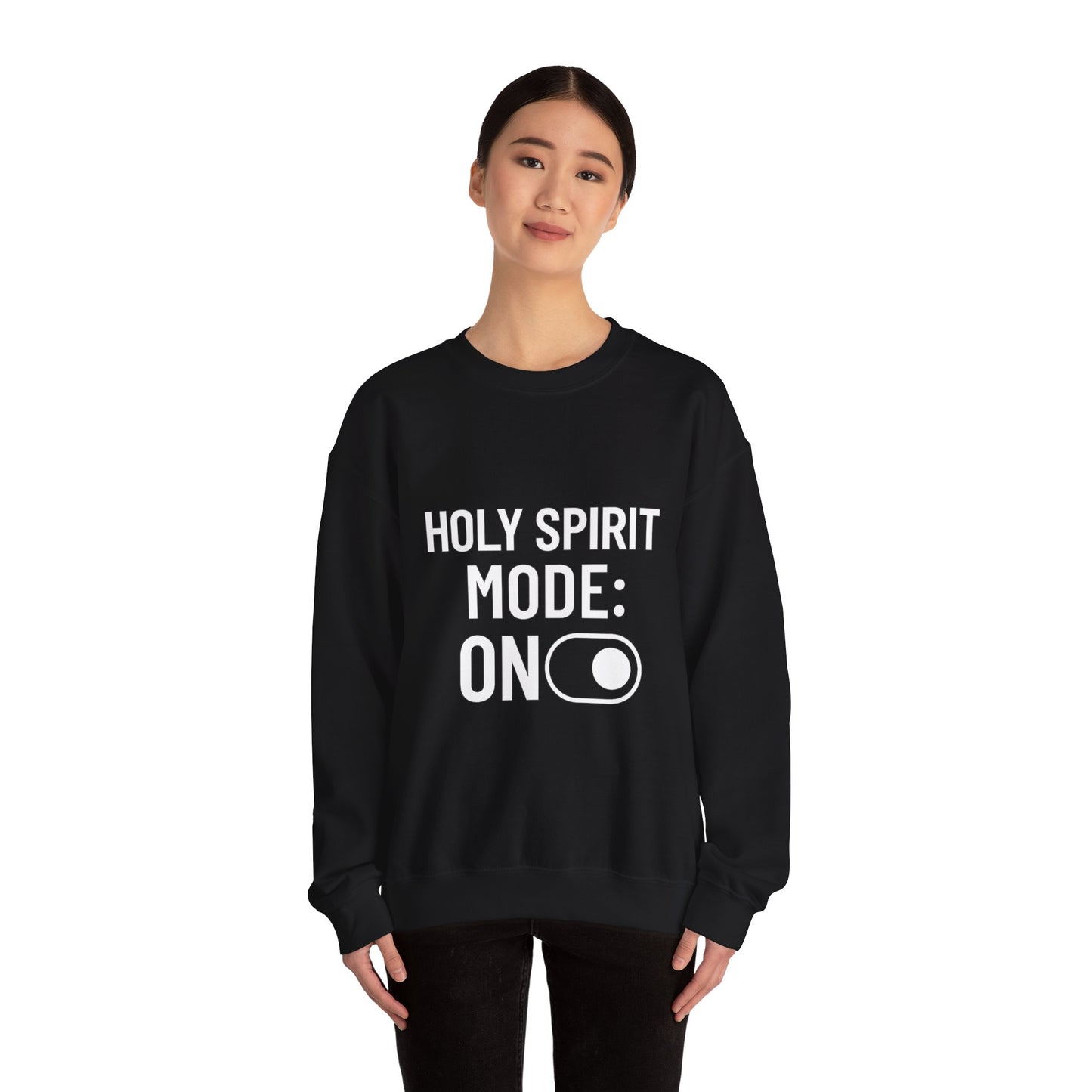 “Holy Spirit Mode: On Sweatshirt – Faith-Filled Christian Hoodie for Men & Women | Spiritual Comfort Wear”