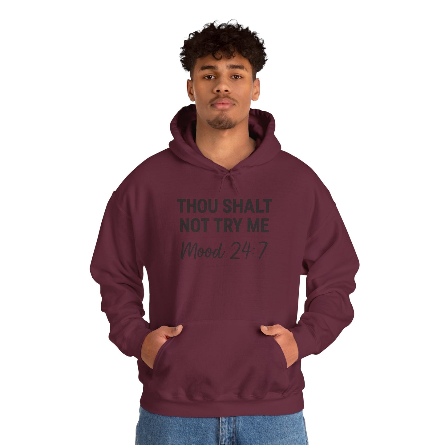 Thou Shall Not Try Me Hoodie – Funny Christian Sweatshirt with Attitude.