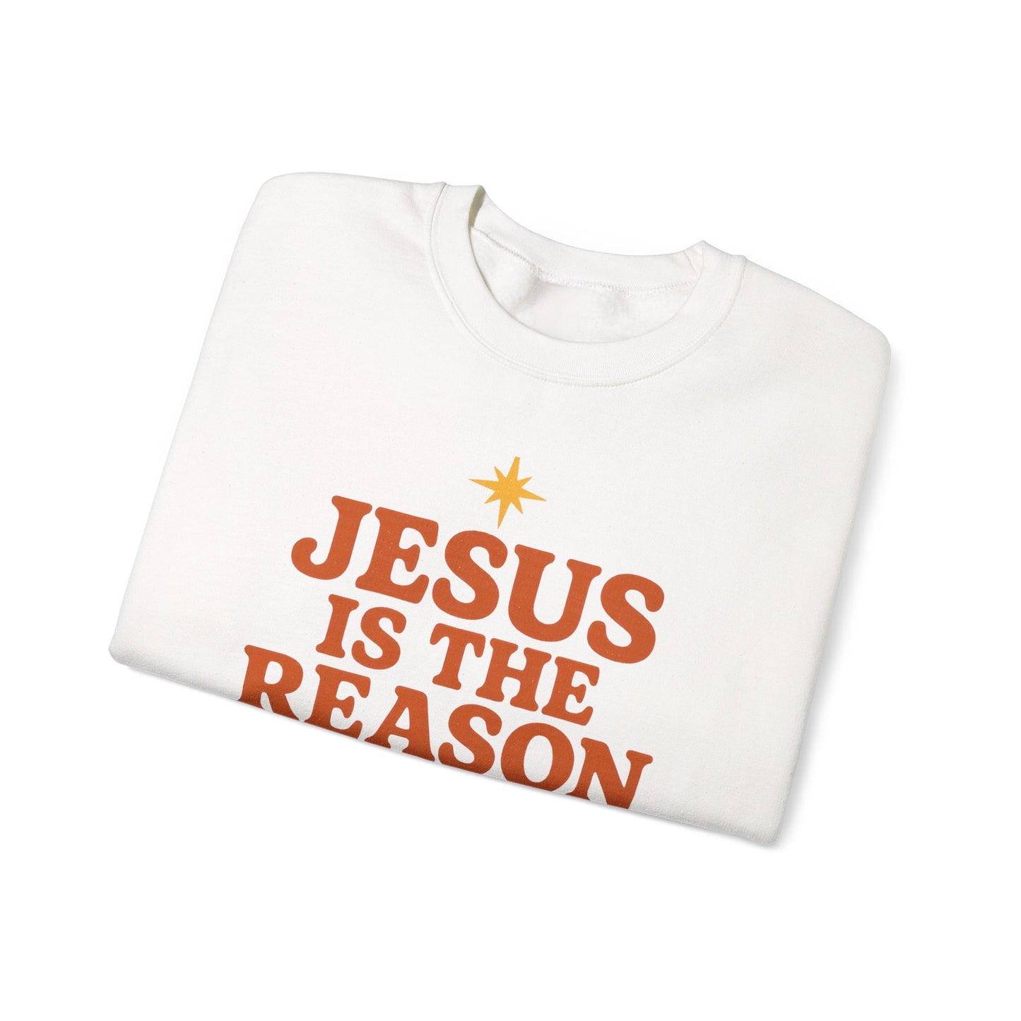 Jesus Is the Reason for the Season – Retro Unisex Christian Christmas Sweatshirt