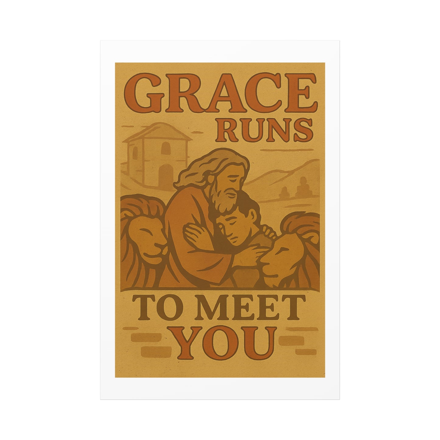 The Prodigal Son Wall Art | Vintage Christian Poster – Redemption & Grace Illustration.