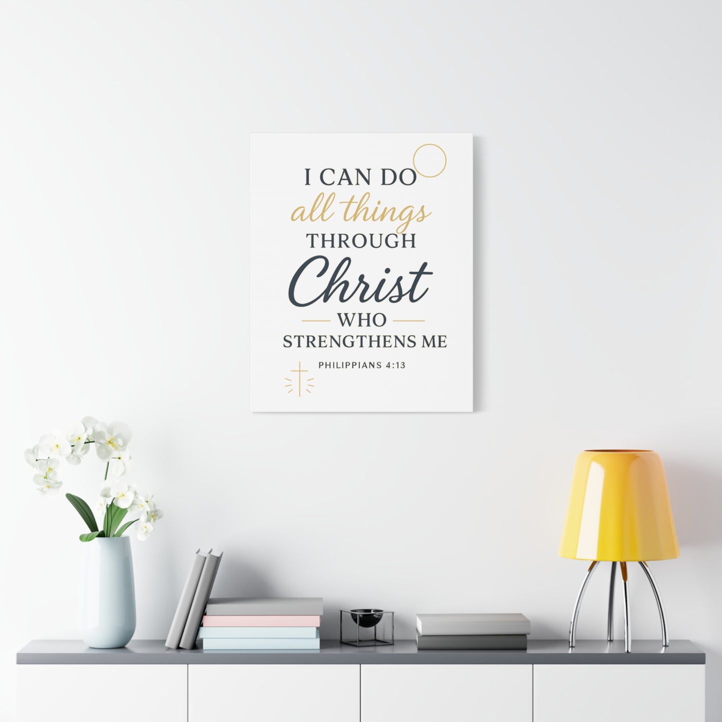 Philippians 4:13 Wall Art | Christian Scripture Home Decor