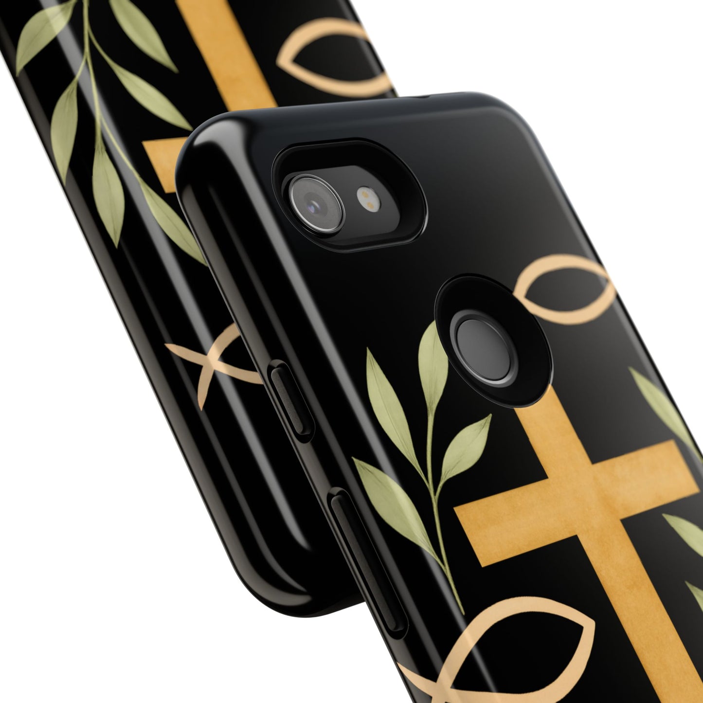 Christian Faith Phone Case with Floral Design