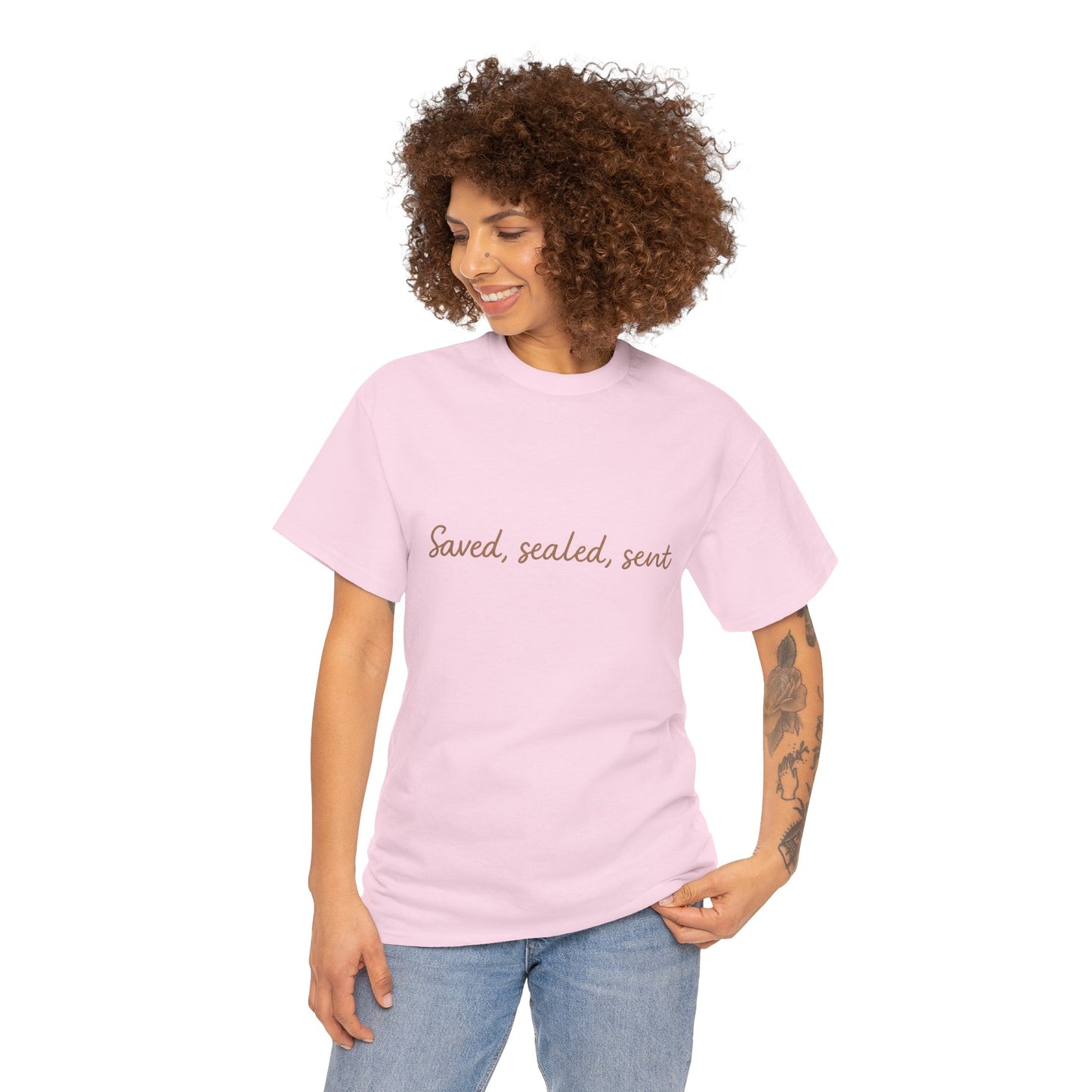 Saved. Sealed. Sent. T-Shirt – Bold Christian Mission Unisex Tee