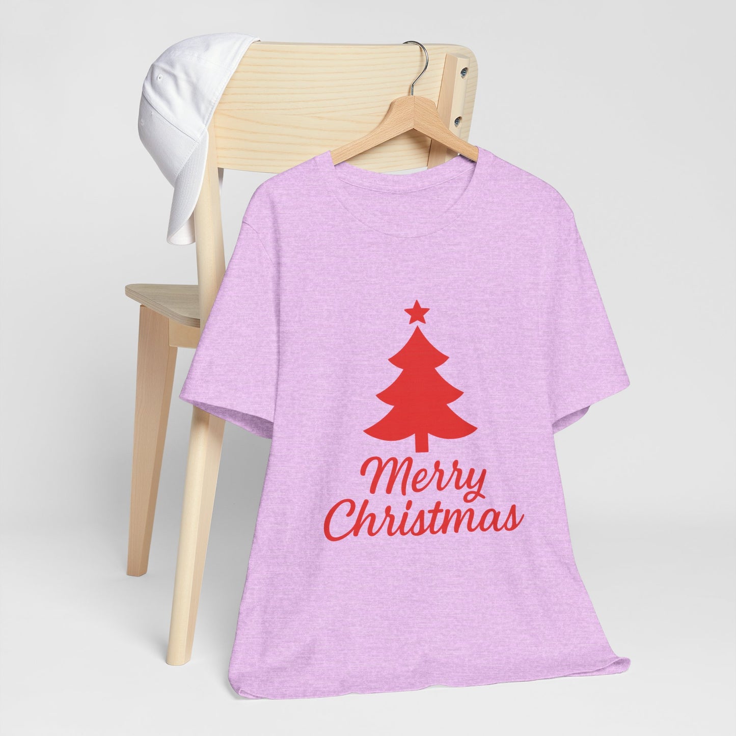 Merry Christmas Unisex Heavy Cotton Tee – Faith-Inspired Holiday Shirt