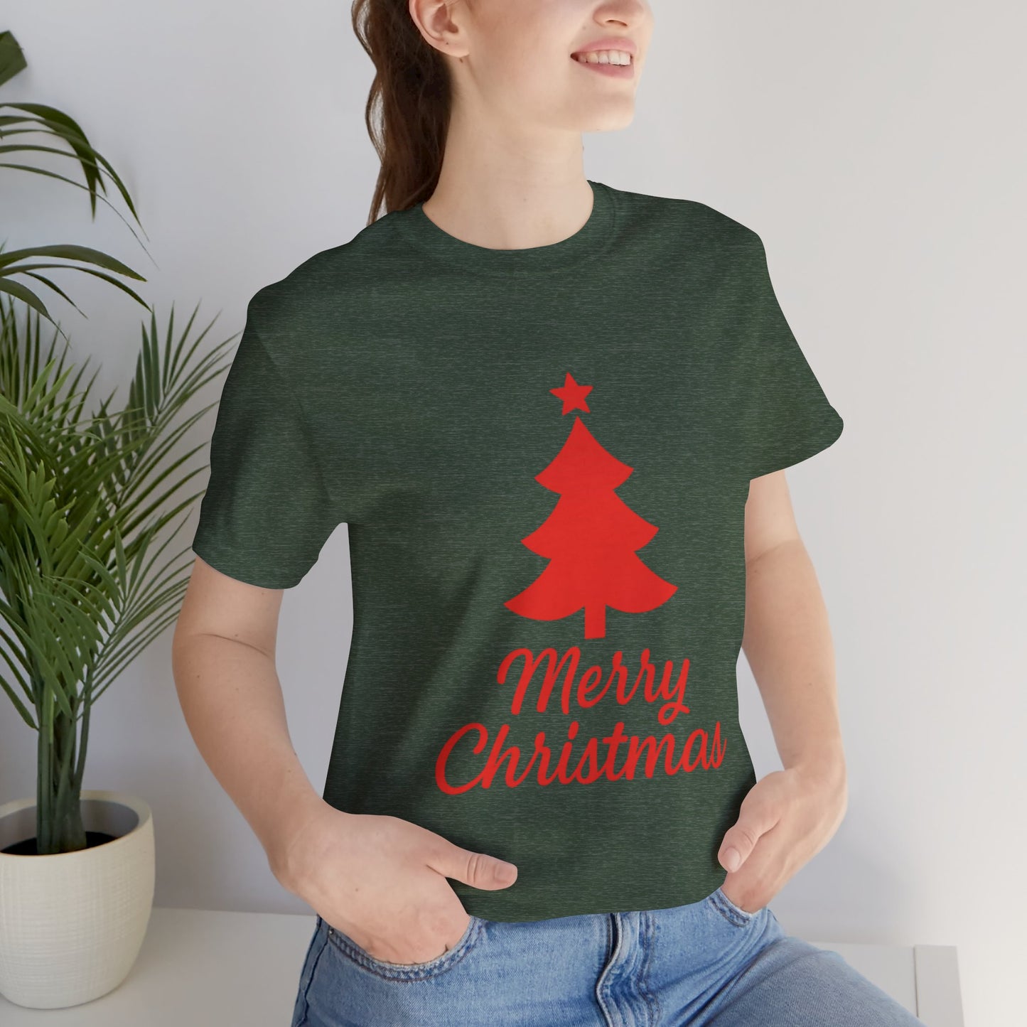 Merry Christmas Unisex Heavy Cotton Tee – Faith-Inspired Holiday Shirt