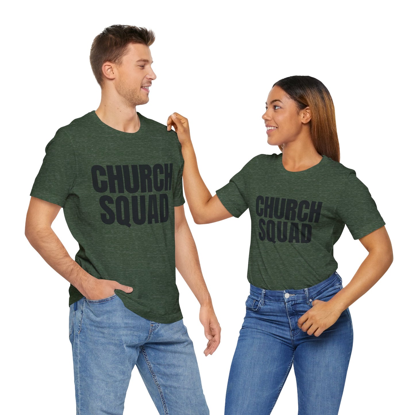 Church Squad Unisex Tee, Christian Apparel, Group Outing Shirt, Faith-Based Gift, Church Events Clothing