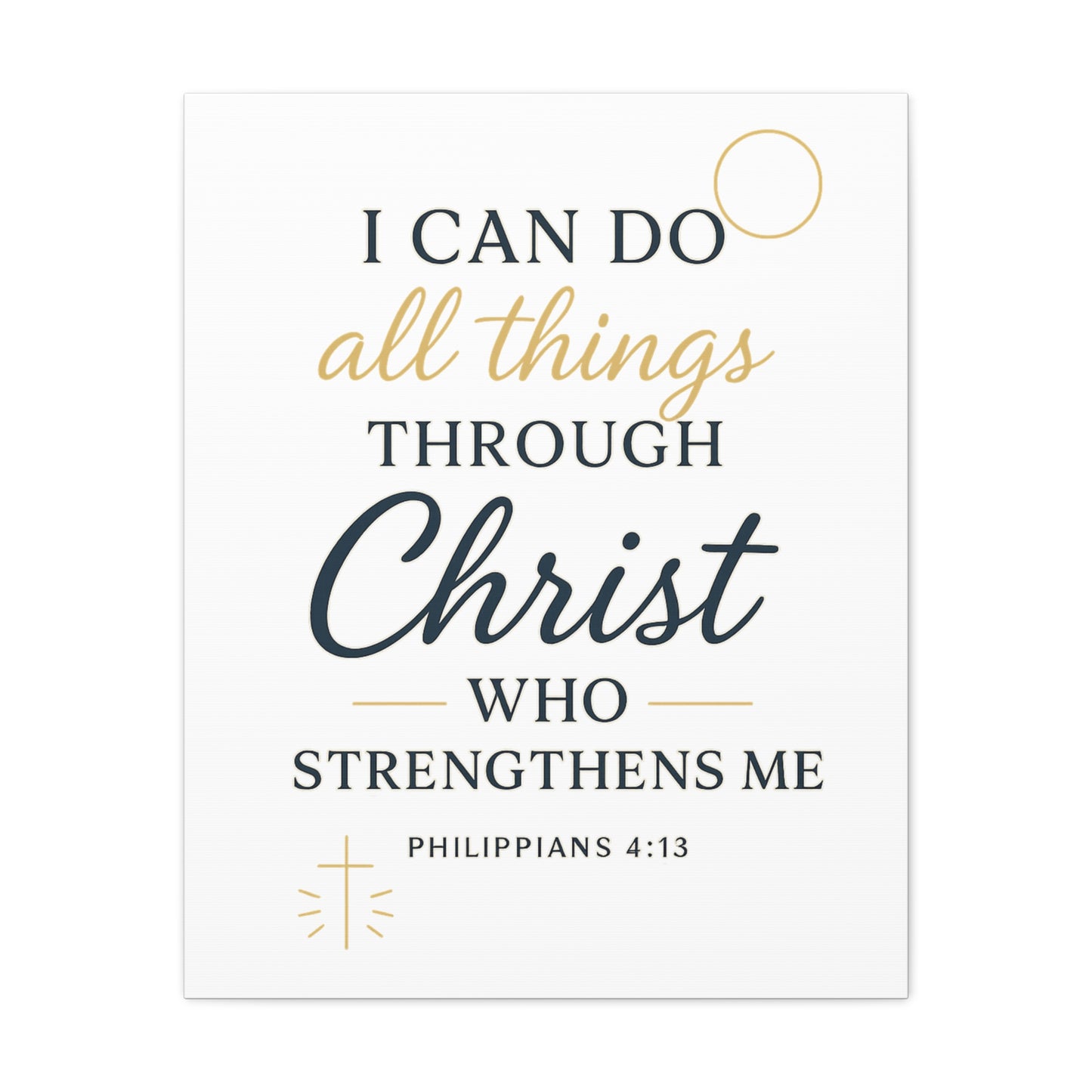 Philippians 4:13 Wall Art | Christian Scripture Home Decor