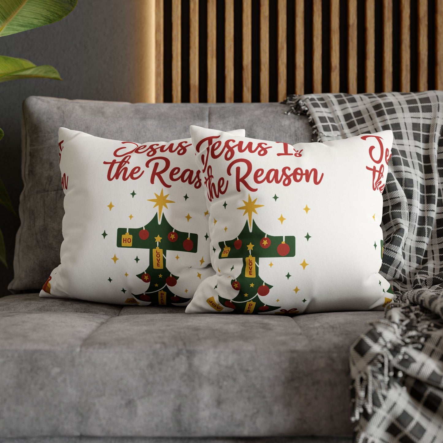 Christmas Decorative Pillowcase - Jesus Is the Reason
