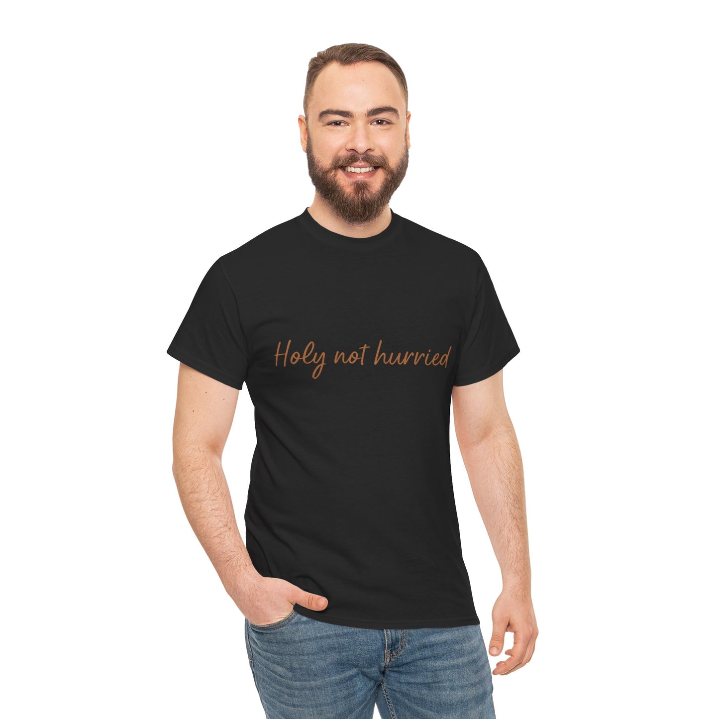 Holy Not Hurried T-Shirt – Christian Mindfulness Unisex Tee