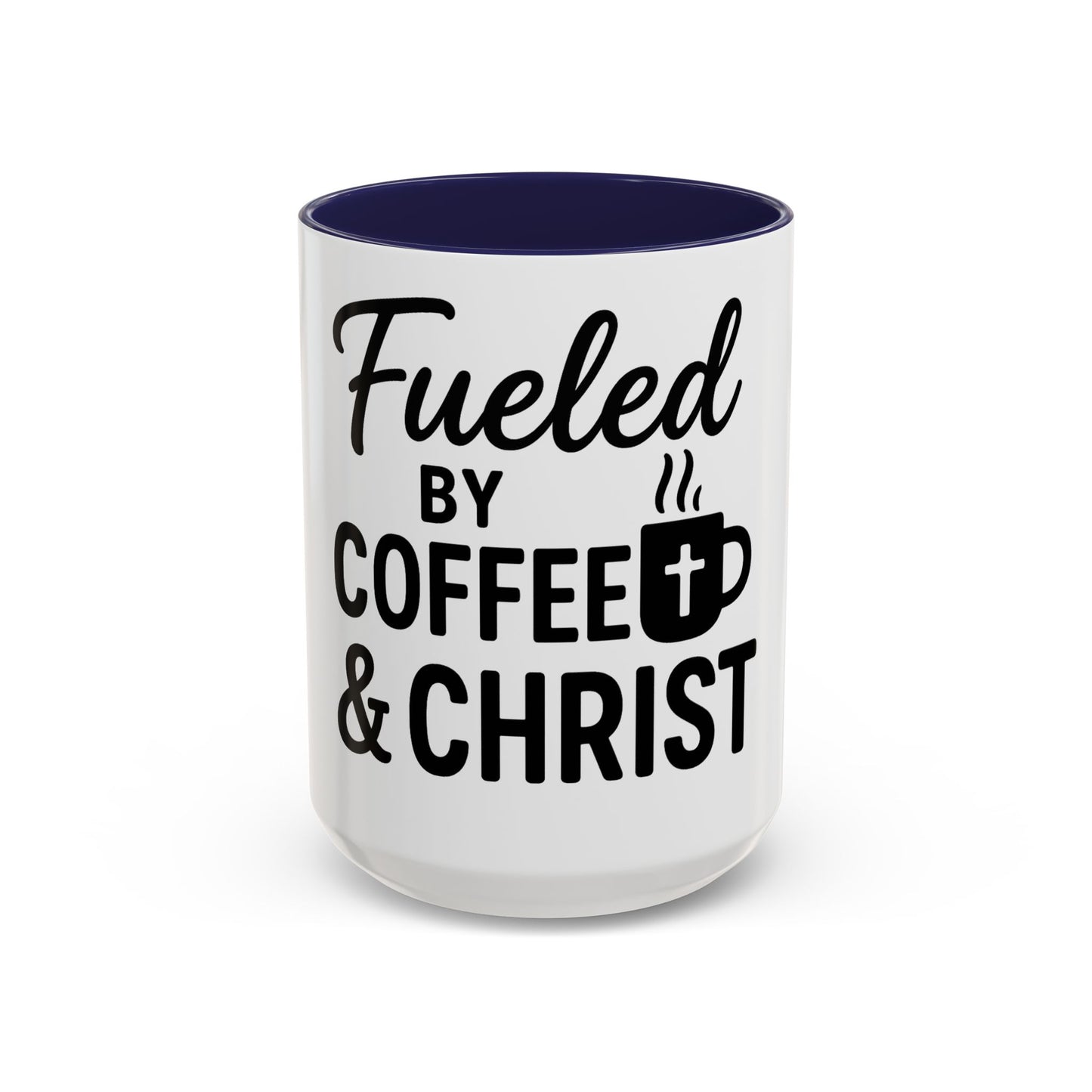 Fueled by Coffee & Christ Christian Mug – Inspirational Morning Cup