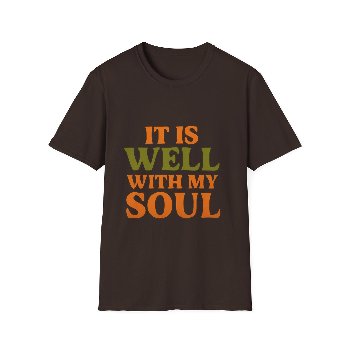 It Is Well With My Soul Christian T-Shirt – Softstyle Faith Tee for Women & Men.
