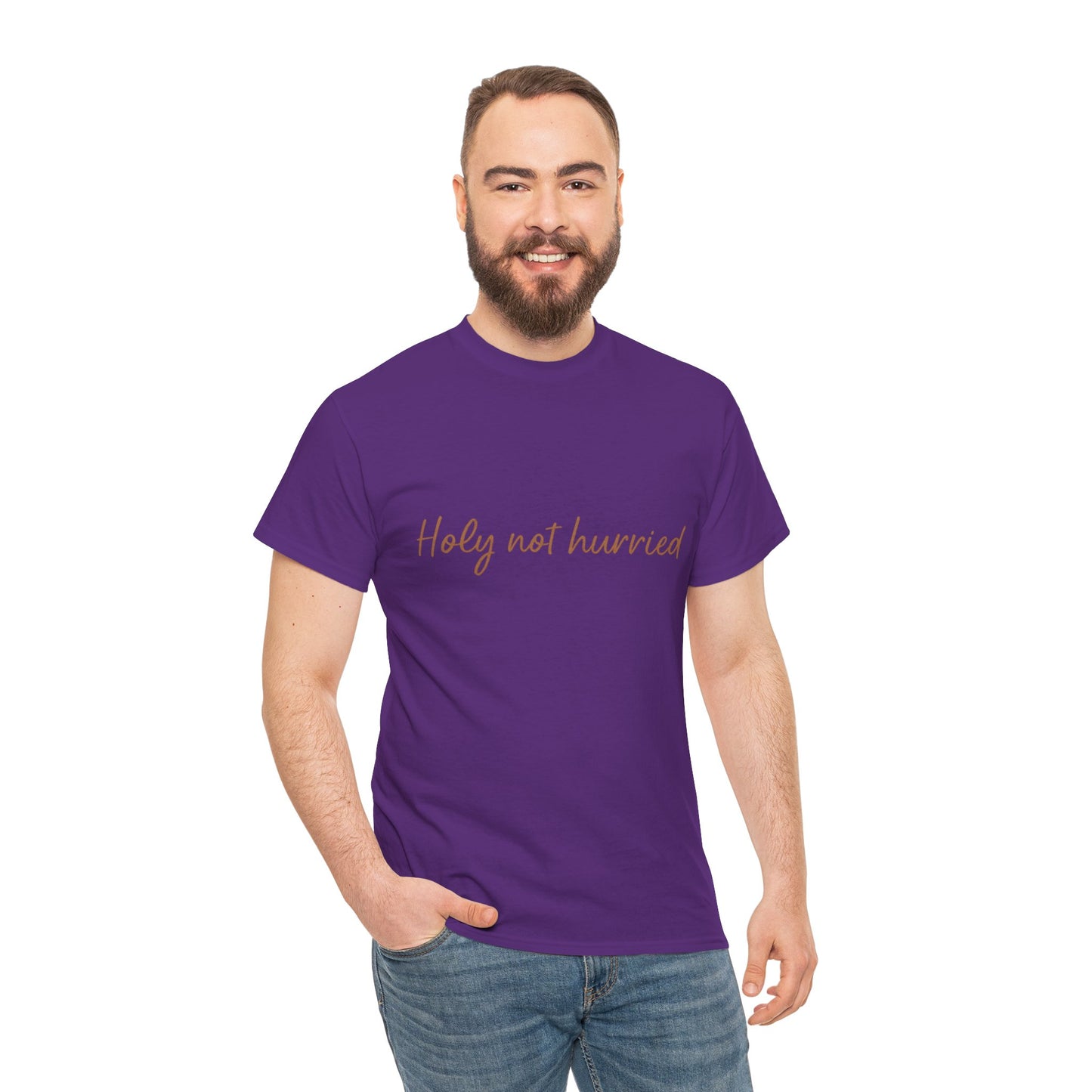 Holy Not Hurried T-Shirt – Christian Mindfulness Unisex Tee