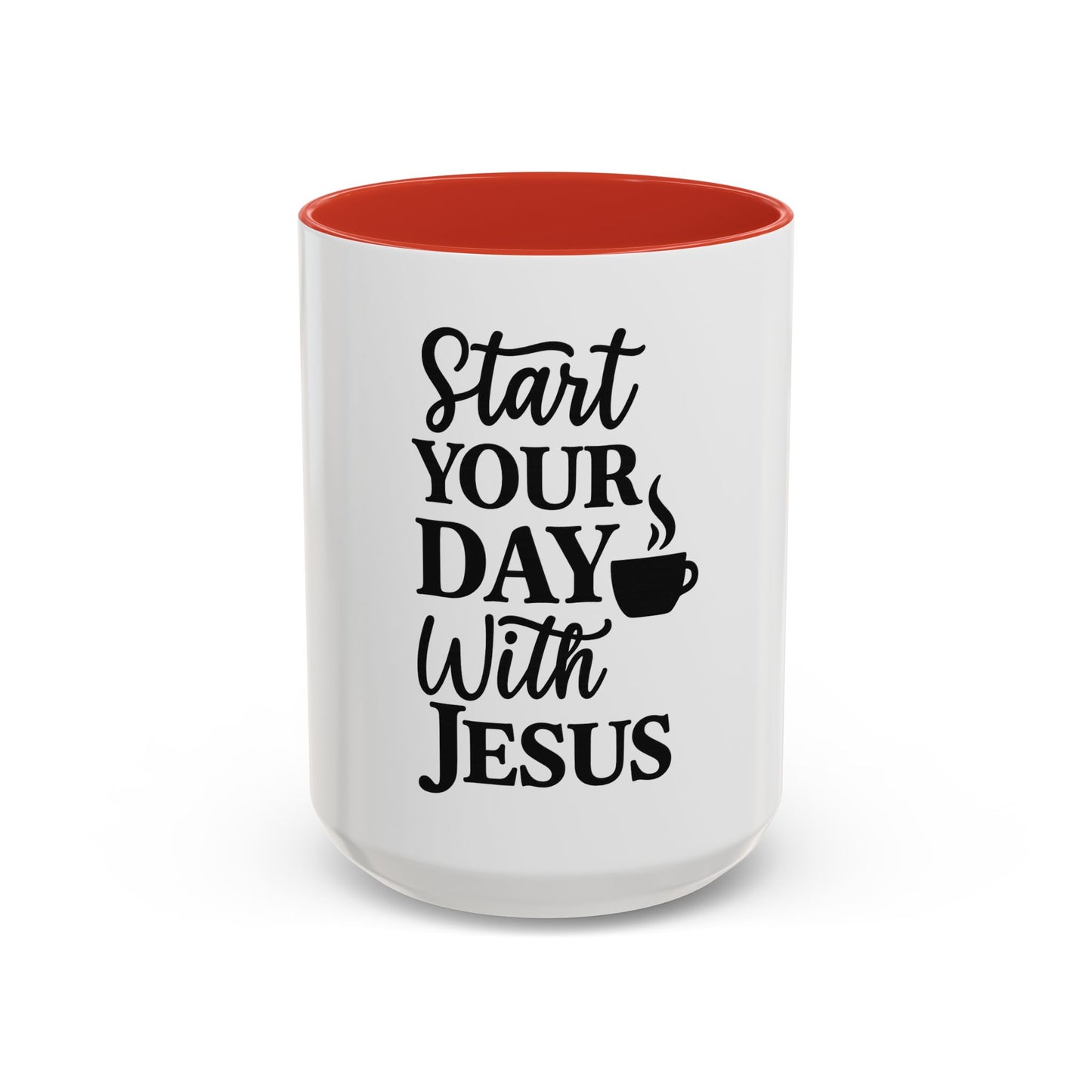 Christian Coffee Mug – Start Your Day with Jesus