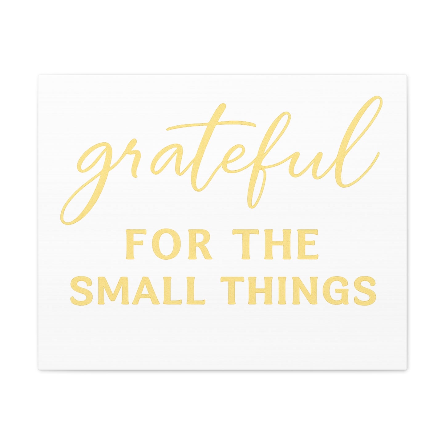 Grateful Wall Art | Inspirational Christian Home Decor - Matte Canvas, Stretched, 1.25"