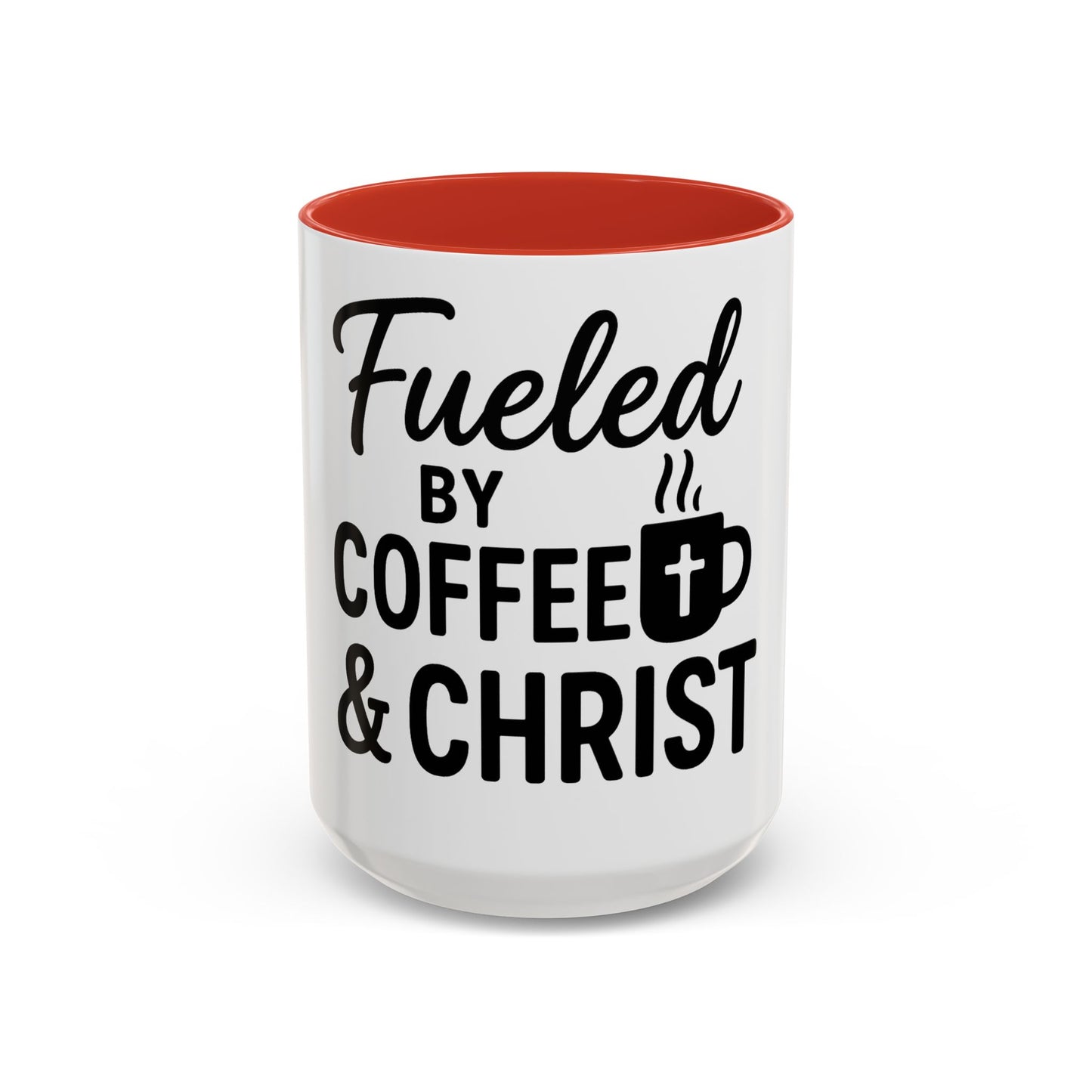 Fueled by Coffee & Christ Christian Mug – Inspirational Morning Cup