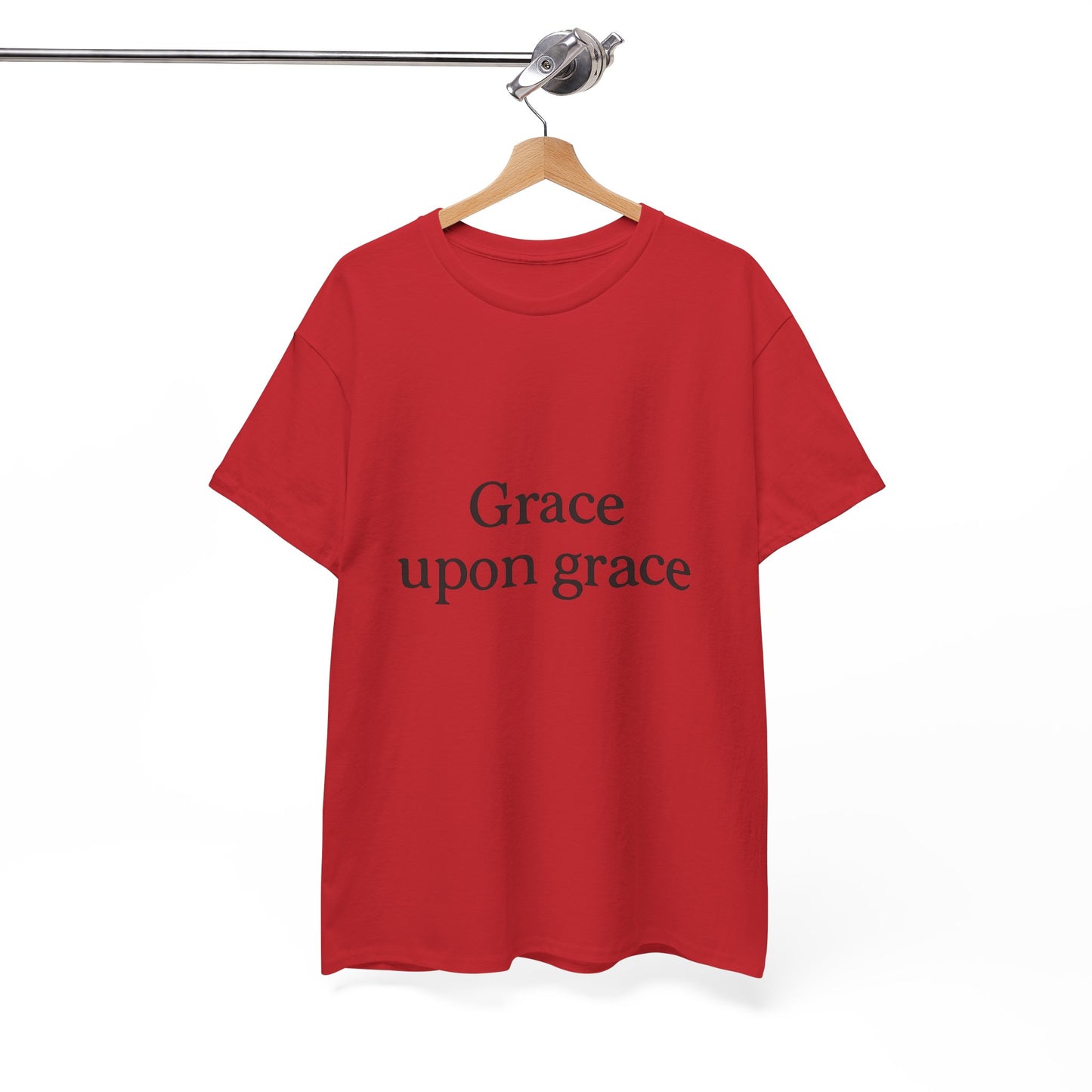 Grace Upon Grace T-Shirt – Elegant Christian Faith Unisex Tee