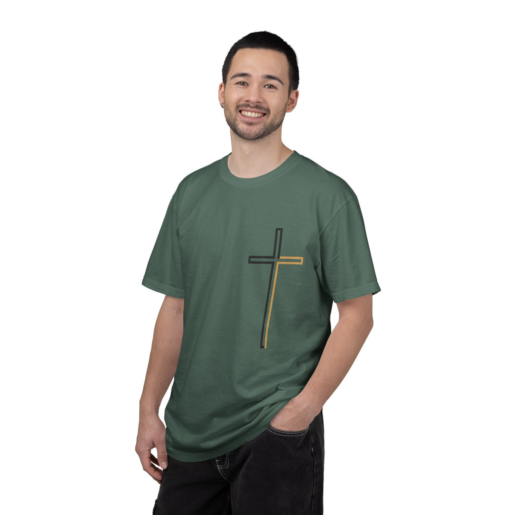Christian Cross T-Shirt — “There Is Power in the Name of Jesus” Faith Tee | Premium Inspirational Shirt by Lexad Designs