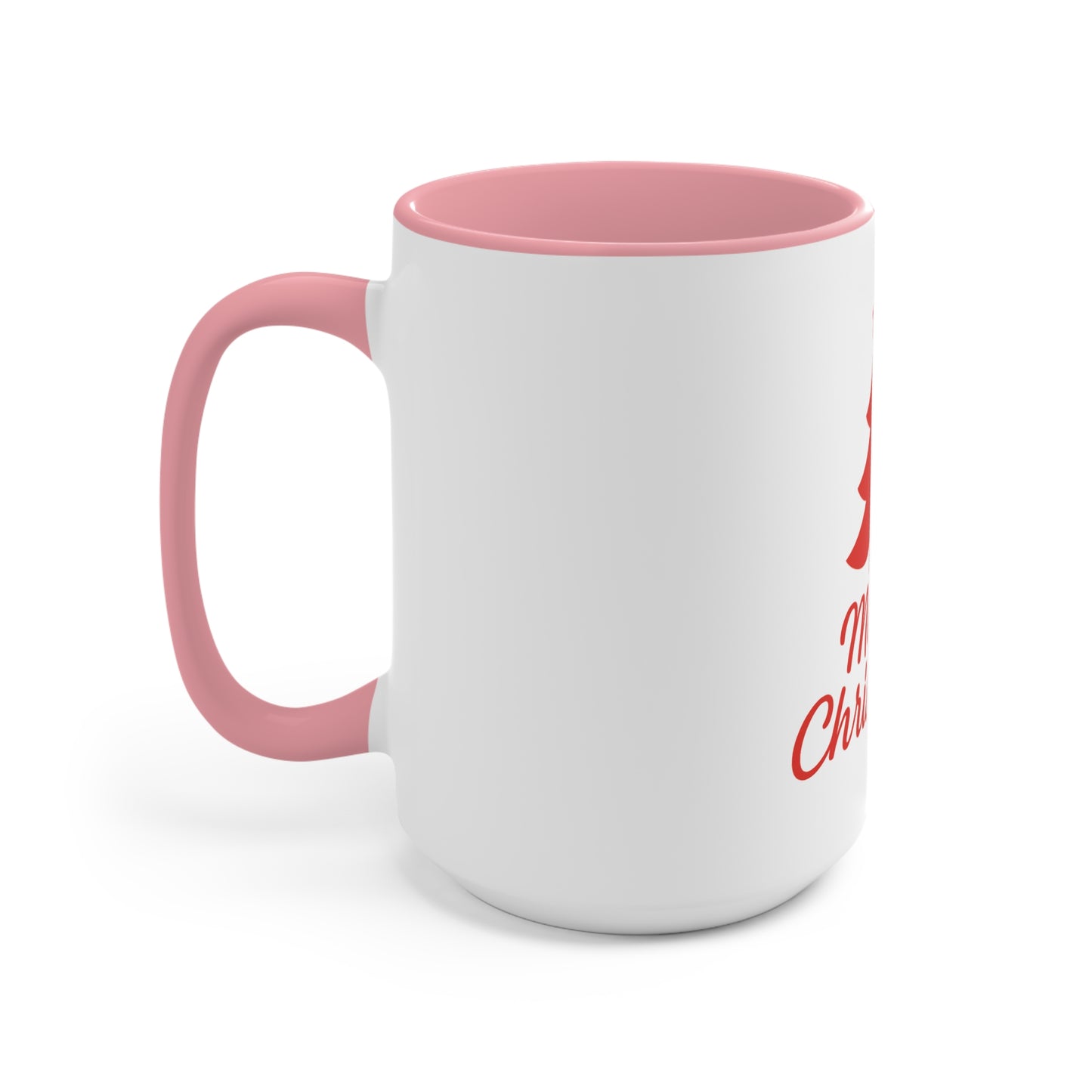 Merry Christmas Accent Mug - Festive Holiday Coffee Cup