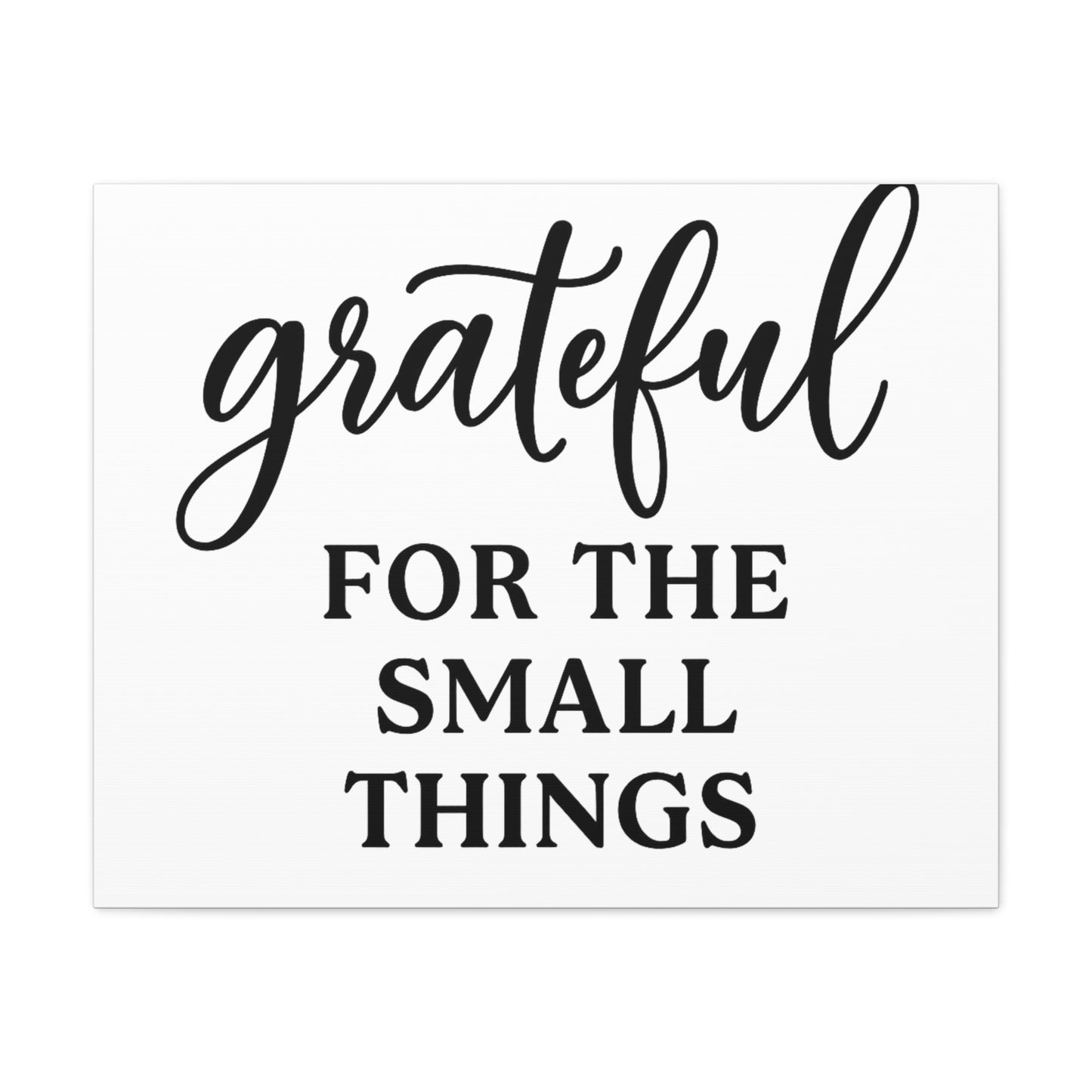 Grateful Wall Art | Inspirational Christian Home Decor-Matte Canvas, Stretched, 1.25"