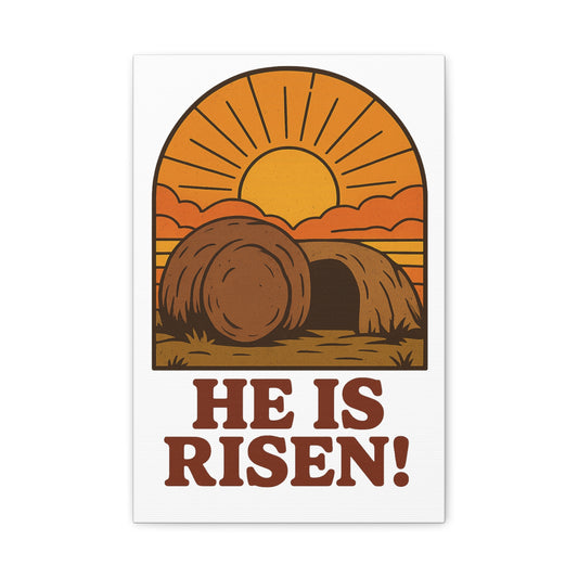 He Is Risen Wall Art | The Empty Tomb Christian Poster – Resurrection Morning Decor.