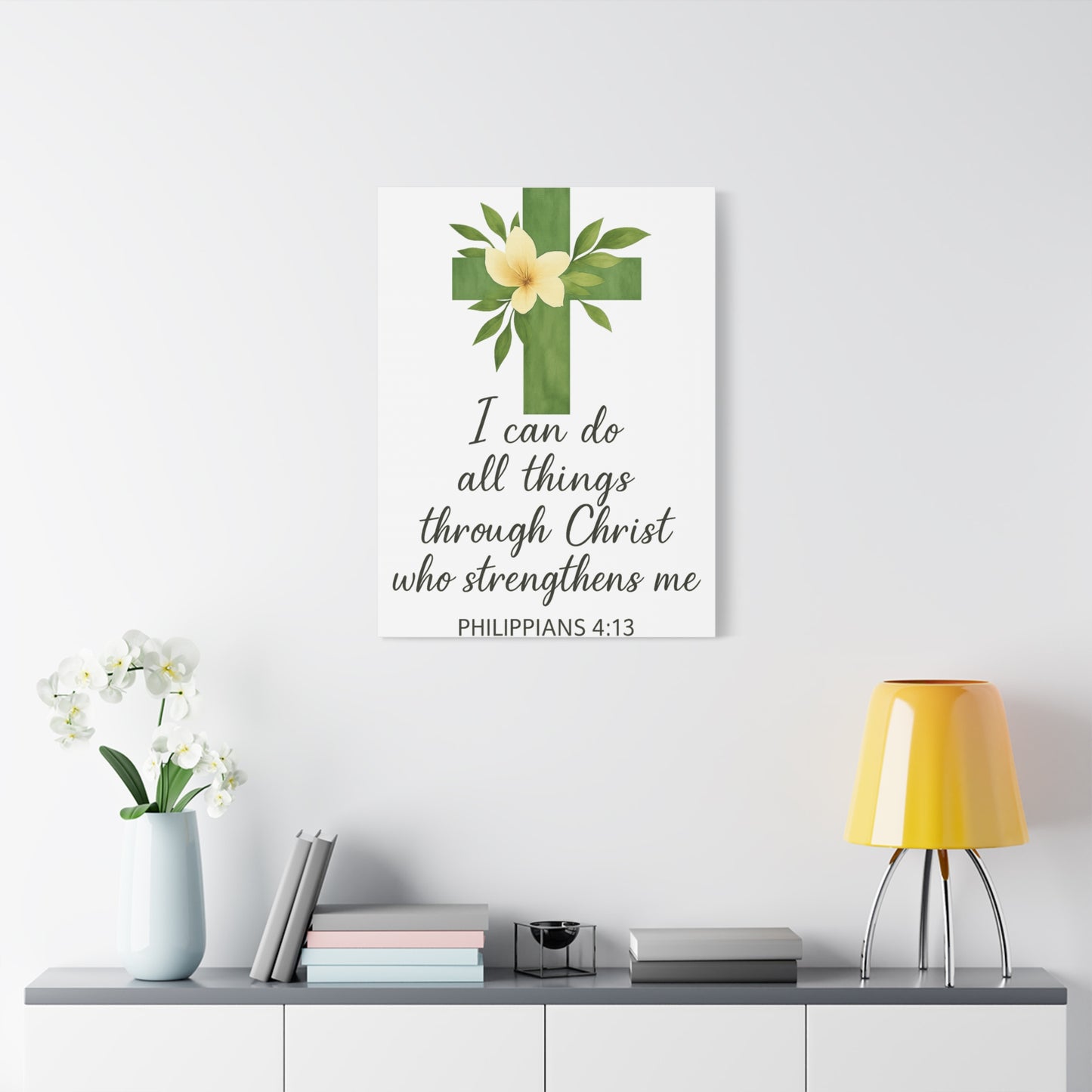 Philippians 4:13 Wall Art | Christian Scripture Home Decor