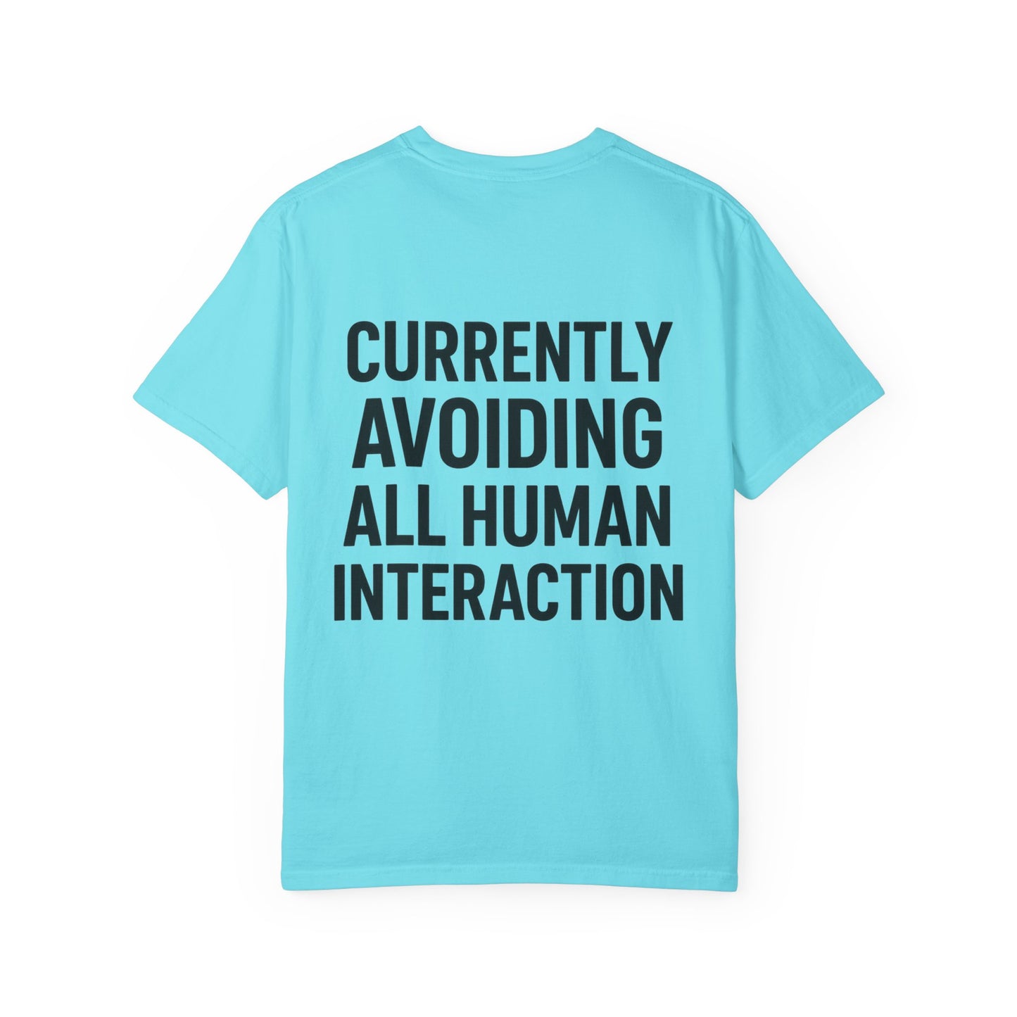 Currently Avoiding All Human Interaction – Funny Minimalist Unisex T-Shirt