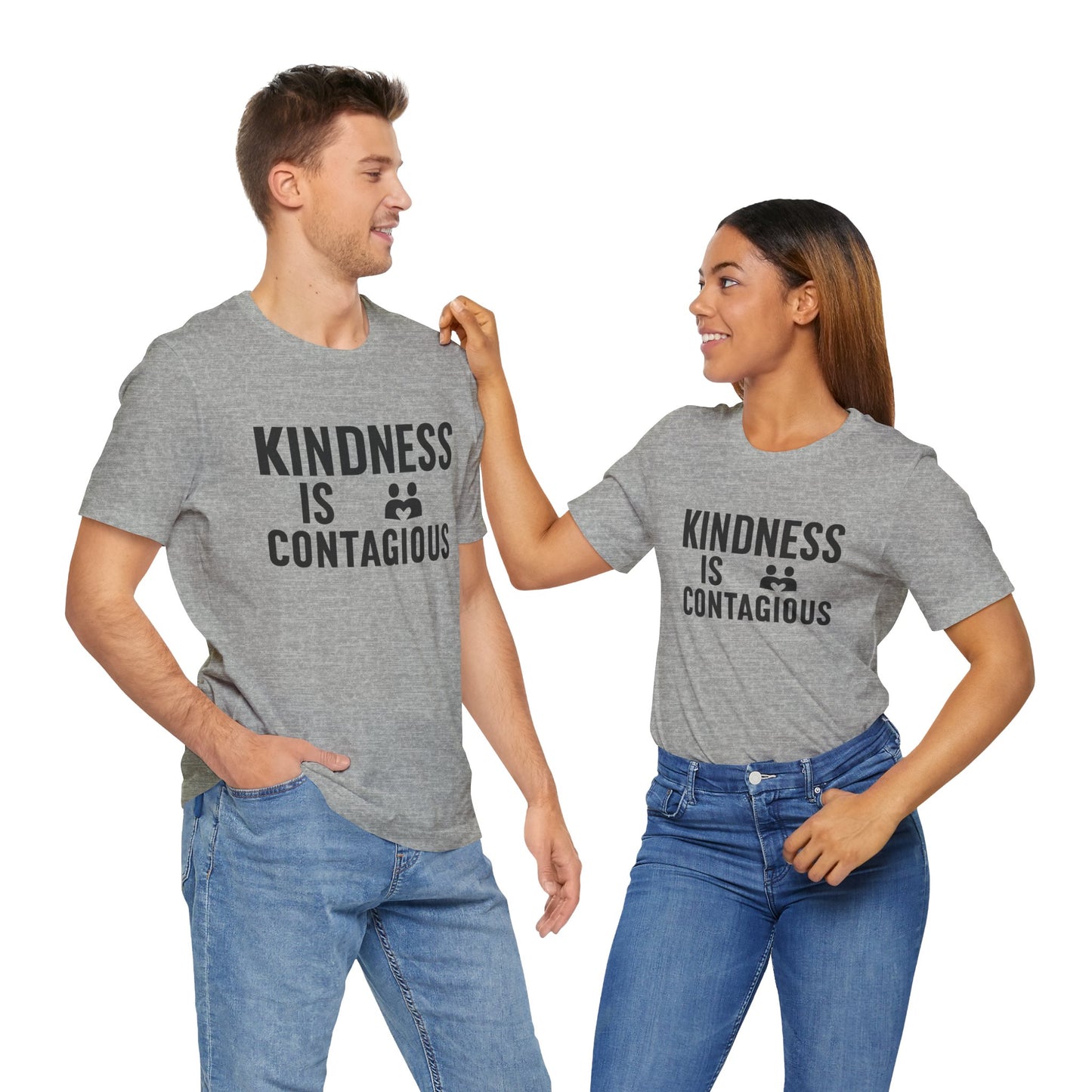 Kindness is Contagious Unisex T-Shirt | Soft Jersey Short Sleeve