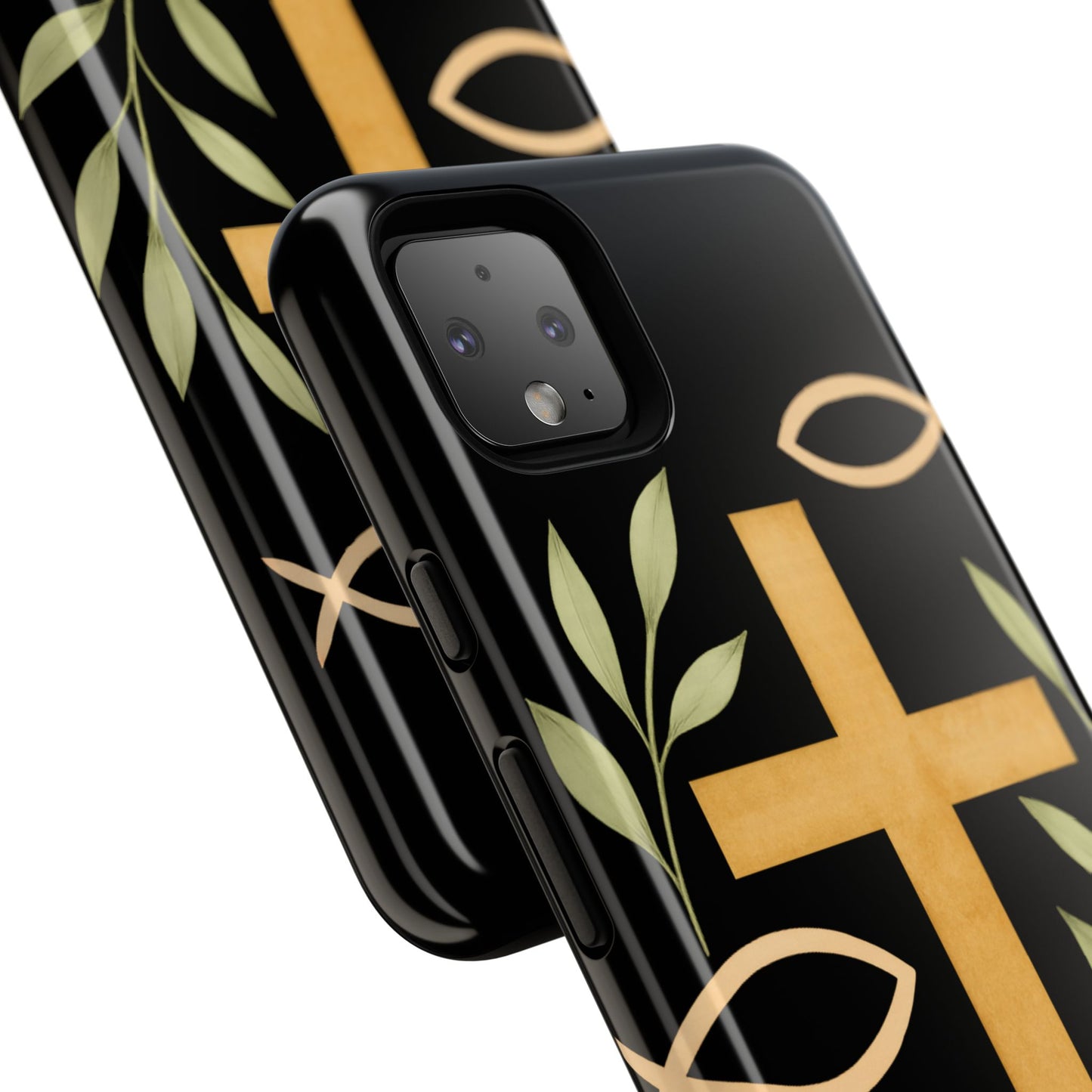 Christian Faith Phone Case with Floral Design