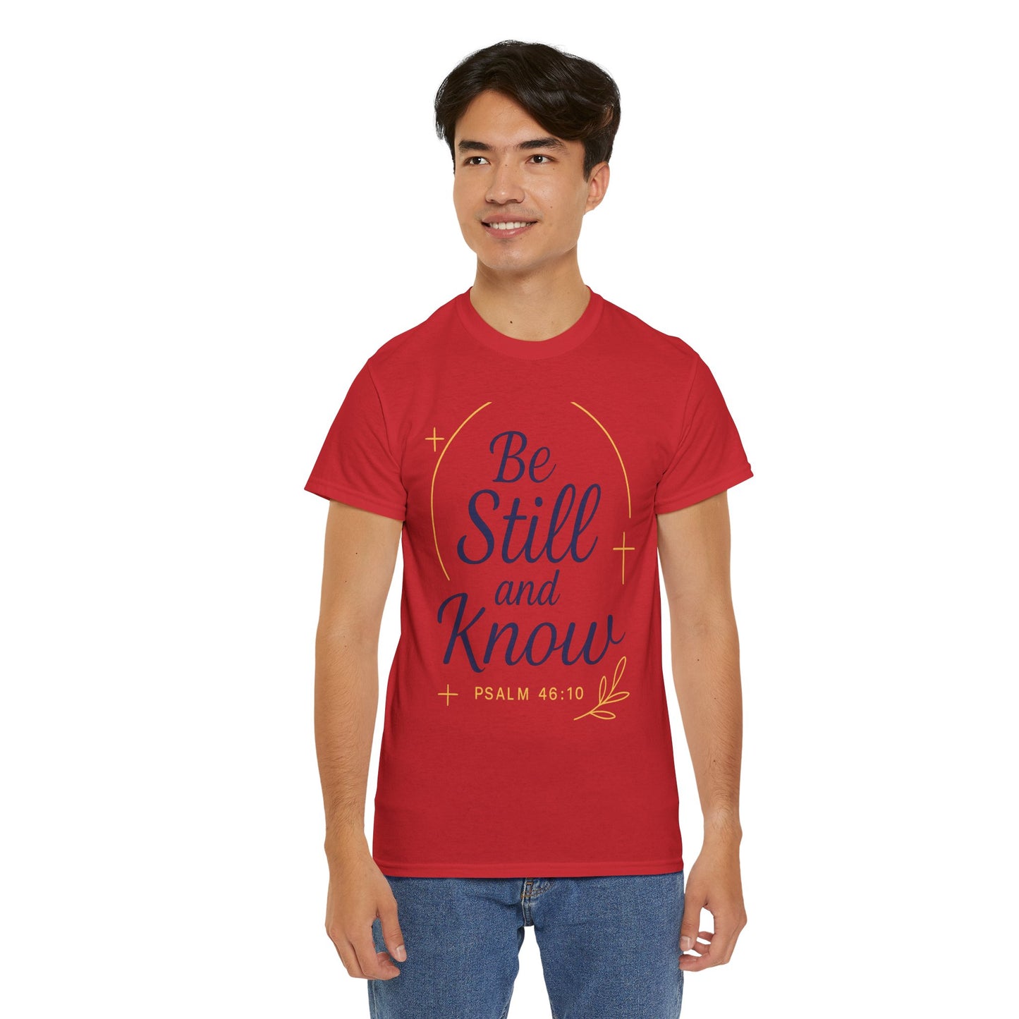 Unisex Heavy Cotton Tee - Be Still and Know Shirt, Inspirational Apparel for Mindfulness, Perfect Gift for Spiritual Gatherings, Bible [...]