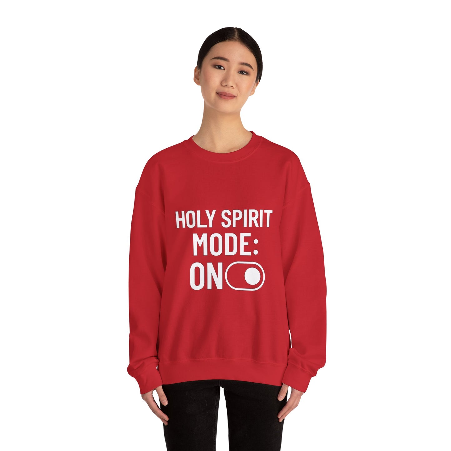 “Holy Spirit Mode: On Sweatshirt – Faith-Filled Christian Hoodie for Men & Women | Spiritual Comfort Wear”