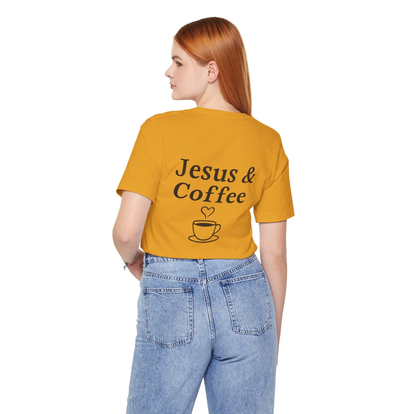 Jesus & Coffee Unisex T-Shirt | Short Sleeve Jersey Tee | Faith