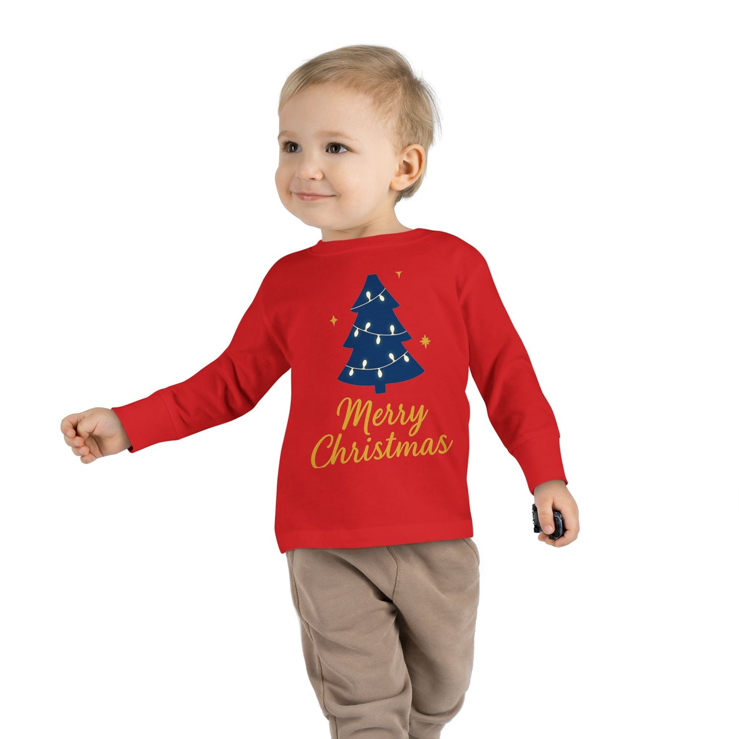 Merry Christmas Toddler Long Sleeve Tee