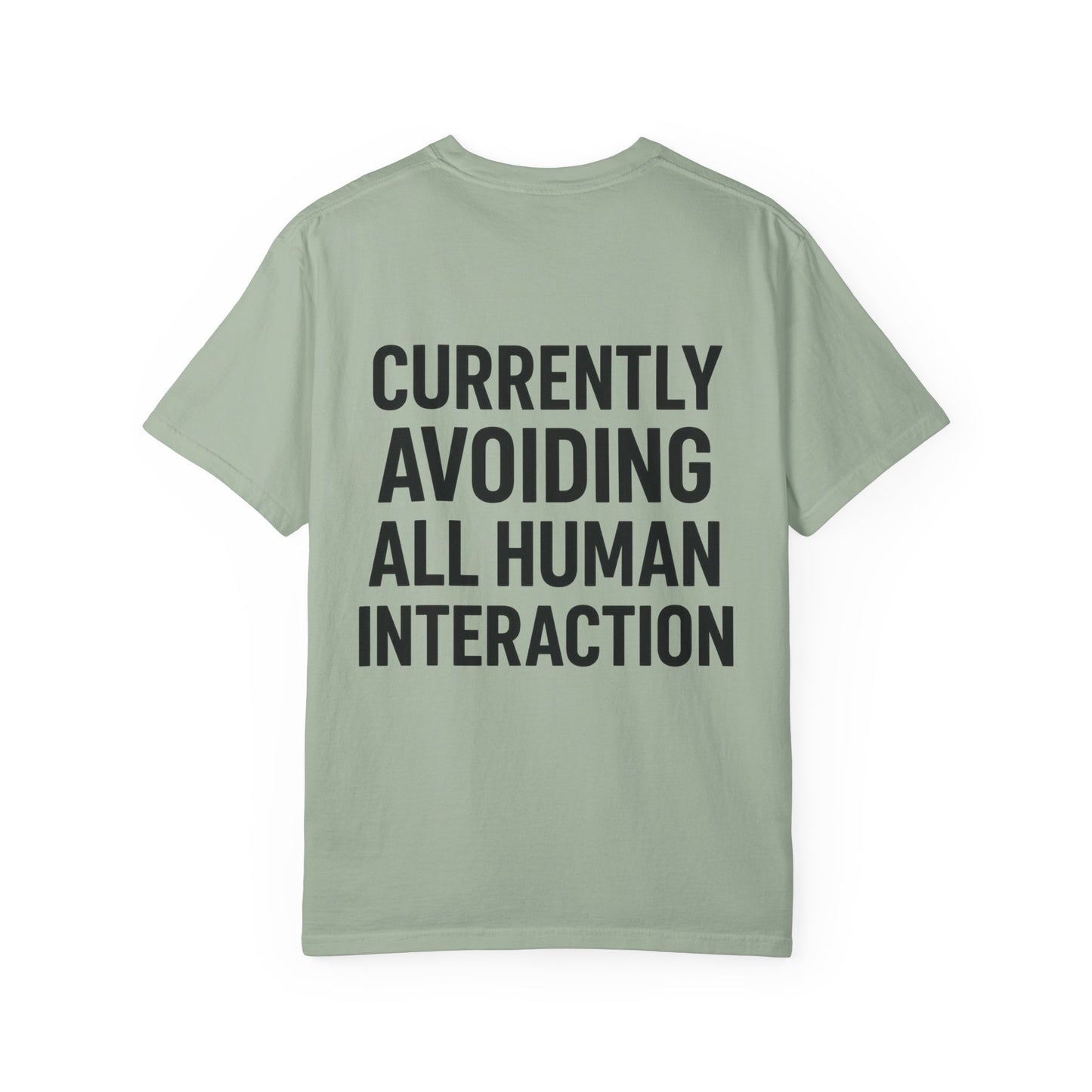 Currently Avoiding All Human Interaction – Funny Minimalist Unisex T-Shirt