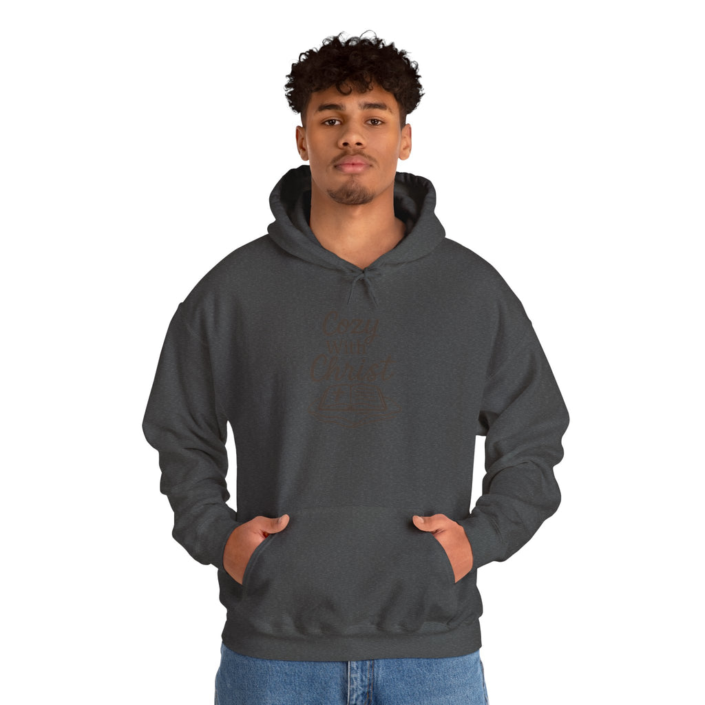 Cozy With Christ Hooded Sweatshirt | Christian Comfort Hoodie | Lexad Designs