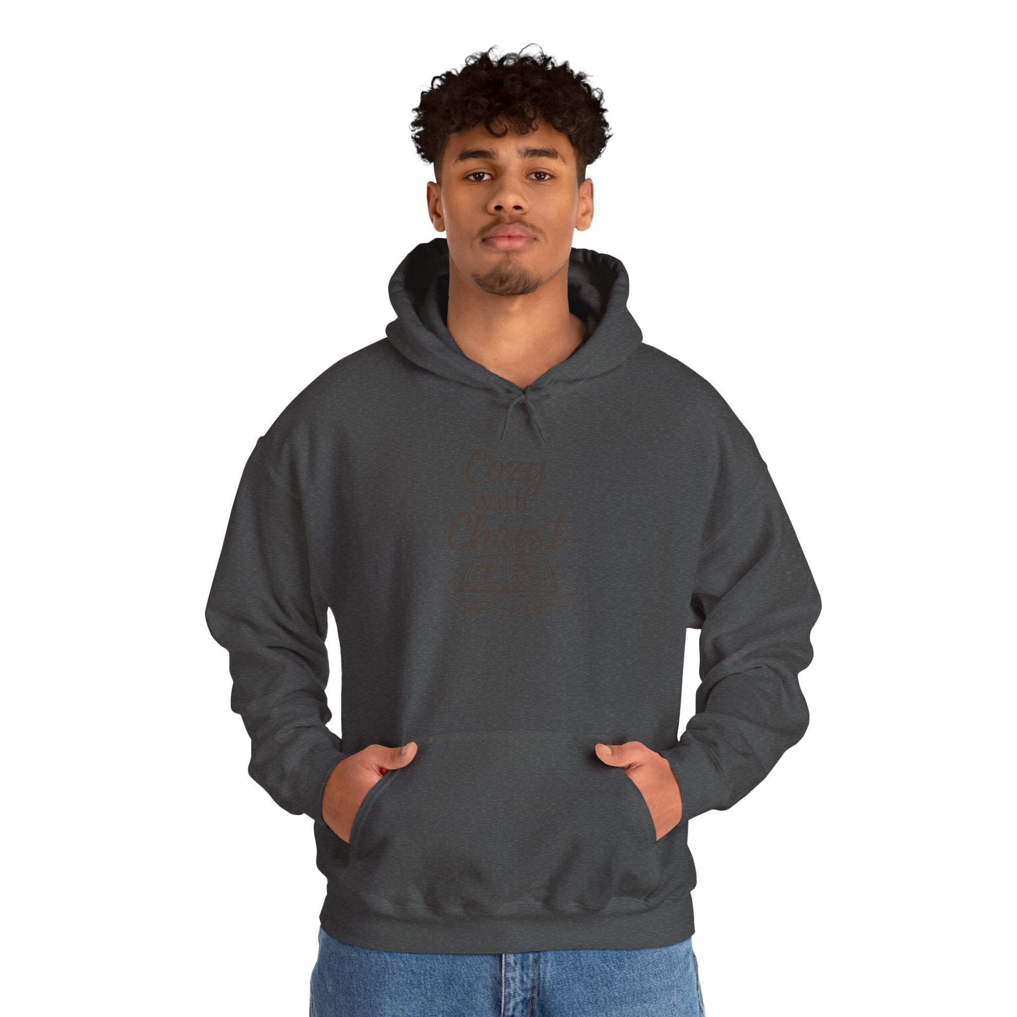 Cozy With Christ Hooded Sweatshirt | Christian Comfort Hoodie | Lexad Designs