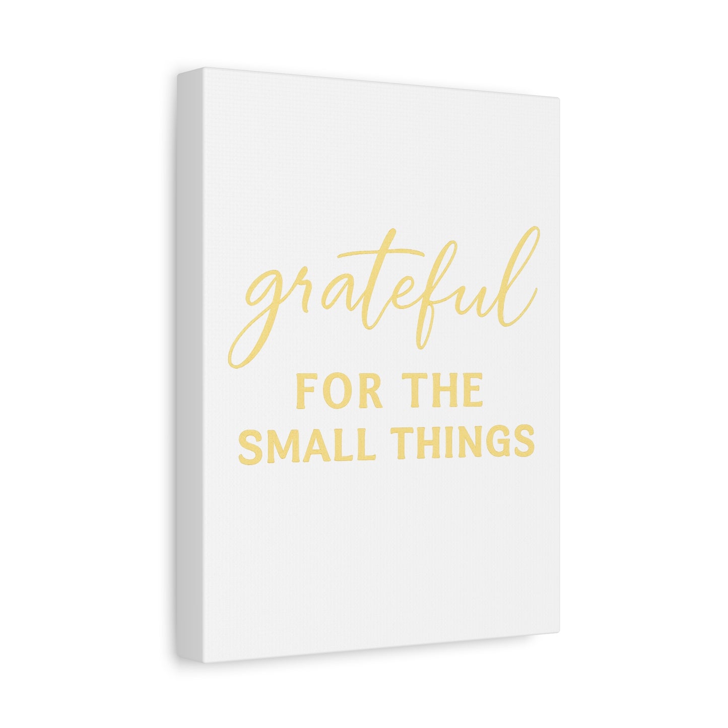Grateful Wall Art | Inspirational Christian Home Decor - Matte Canvas, Stretched, 1.25"
