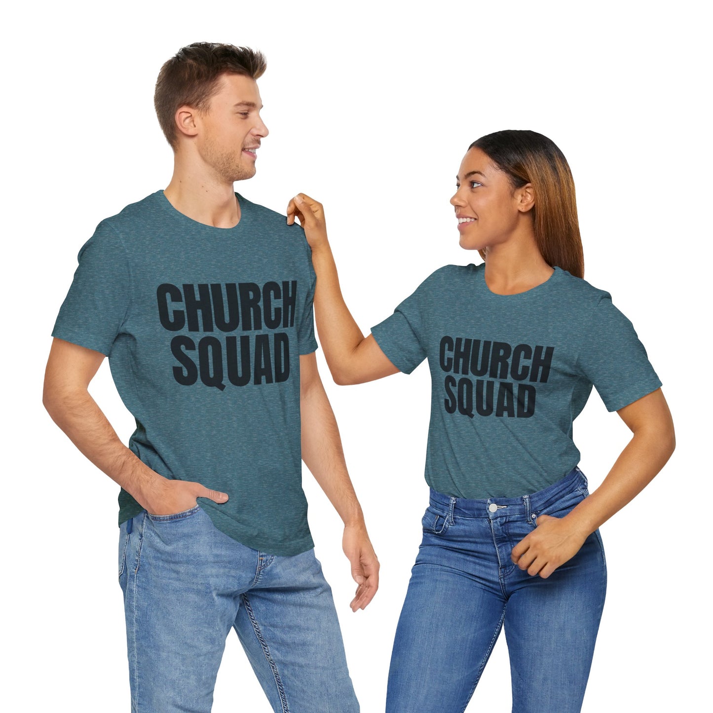 Church Squad Unisex Tee, Christian Apparel, Group Outing Shirt, Faith-Based Gift, Church Events Clothing