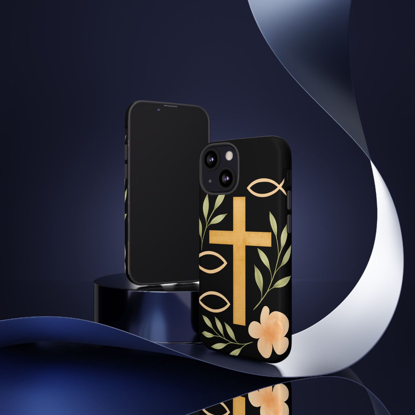 Christian Faith Phone Case with Floral Design