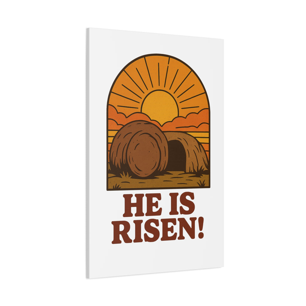 He Is Risen Wall Art | Empty Tomb Christian Poster | Easter Resurrection Morning Home Decor