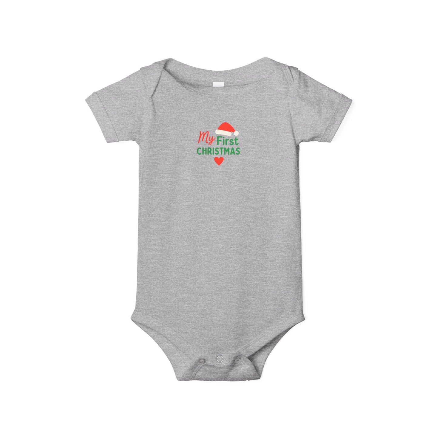 Baby’s First Christmas | Christian Infant Jersey One Piece – Soft & Festive Holiday Bodysuit