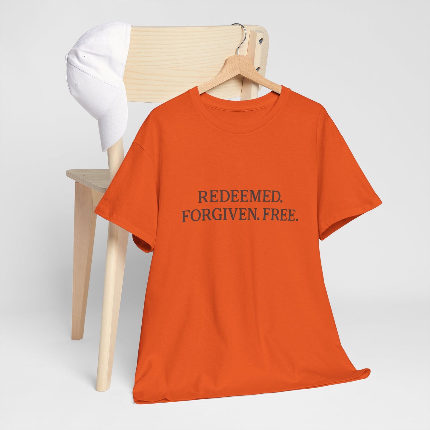 Redeemed. Forgiven. Free. T-Shirt – Christian Faith Unisex Tee